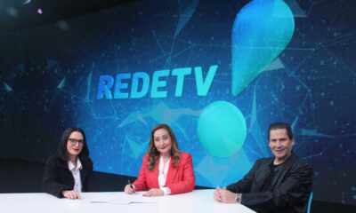 Andrea Dallevo, Head of Content & Programming Strategy, Sonia Abrão e Elias Abrão - Foto: Divulgação Redetv!